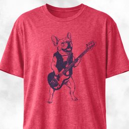 French Bulldog Rockstar T Shirt Gift For Dog Lover