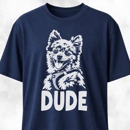Dude Pomeranian T Shirt Gift For Dog Lover