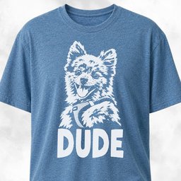 Dude Pomeranian T Shirt Gift For Dog Lover