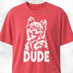 Dude Pomeranian T Shirt Gift For Dog Lover