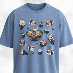 Frenchie Sushi Lover T Shirt Gift For Dog Lover
