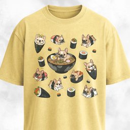 Frenchie Sushi Lover T Shirt Gift For Dog Lover