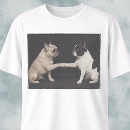 Frenchie Handshake T Shirt Gift For Dog Lover