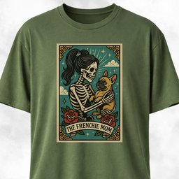 Frenchie Mom Tarot Card T Shirt Gift For Mom