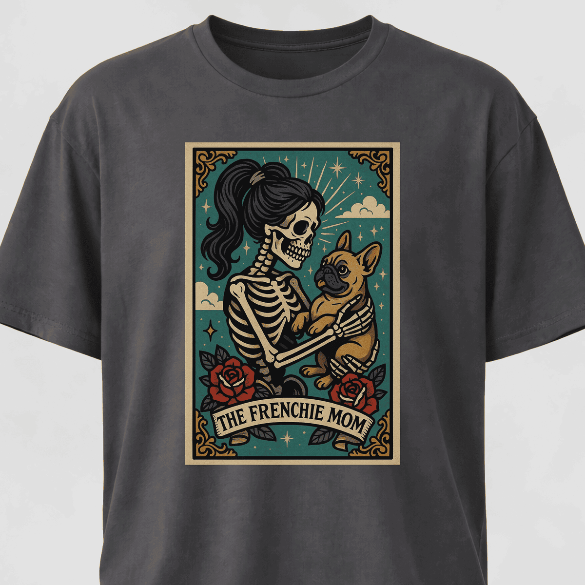 Frenchie Mom Tarot Card T Shirt Gift For Mom