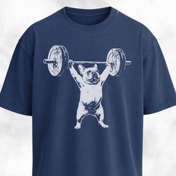 Frenchie Weightlifting T Shirt Gift For Dog Lover