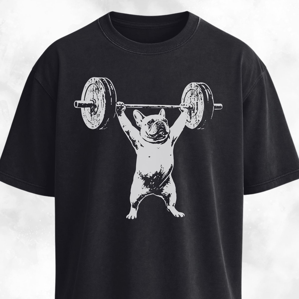 Frenchie Weightlifting T Shirt Gift For Dog Lover