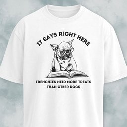 Frenchies Need More Treats Than Other Dogs T Shirt Gift For Dog Lover