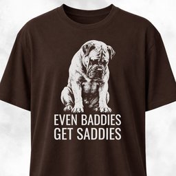 Even Baddies Get Saddies Cane Corso T Shirt Gift For Dog Lover