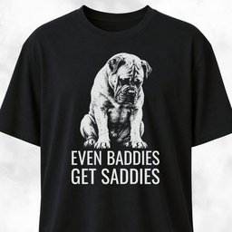 Even Baddies Get Saddies Cane Corso T Shirt Gift For Dog Lover