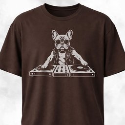 DJ French Bulldog T Shirt Gift For Dog Lover