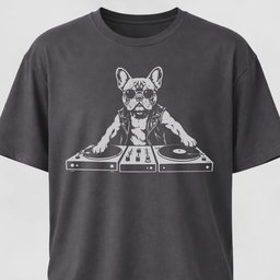 DJ French Bulldog T Shirt Gift For Dog Lover