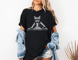 DJ French Bulldog T Shirt Gift For Dog Lover