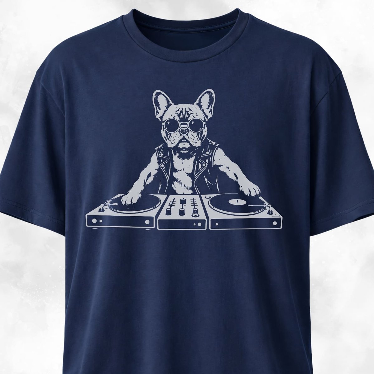 DJ French Bulldog T Shirt Gift For Dog Lover