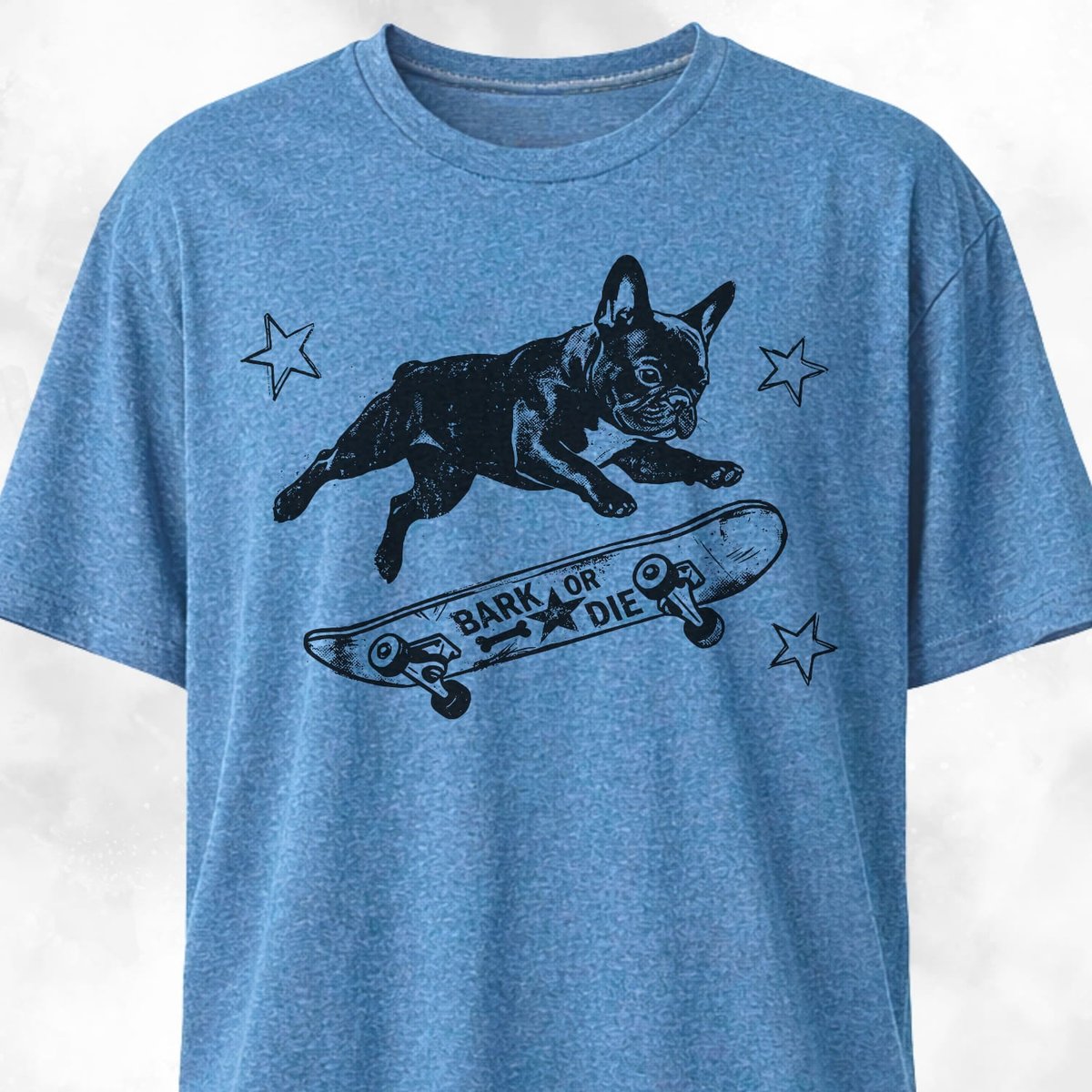 Frenchie On A Skateboard T Shirt Gift For Dog Lover