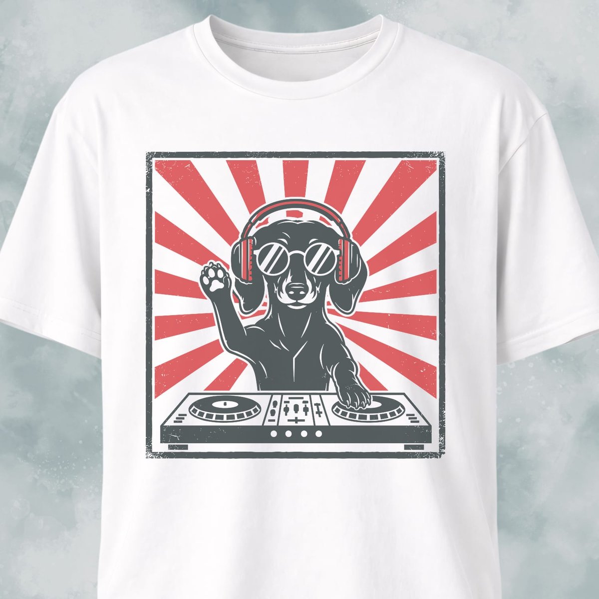 DJ Doxie T Shirt Gift For Dog Lover