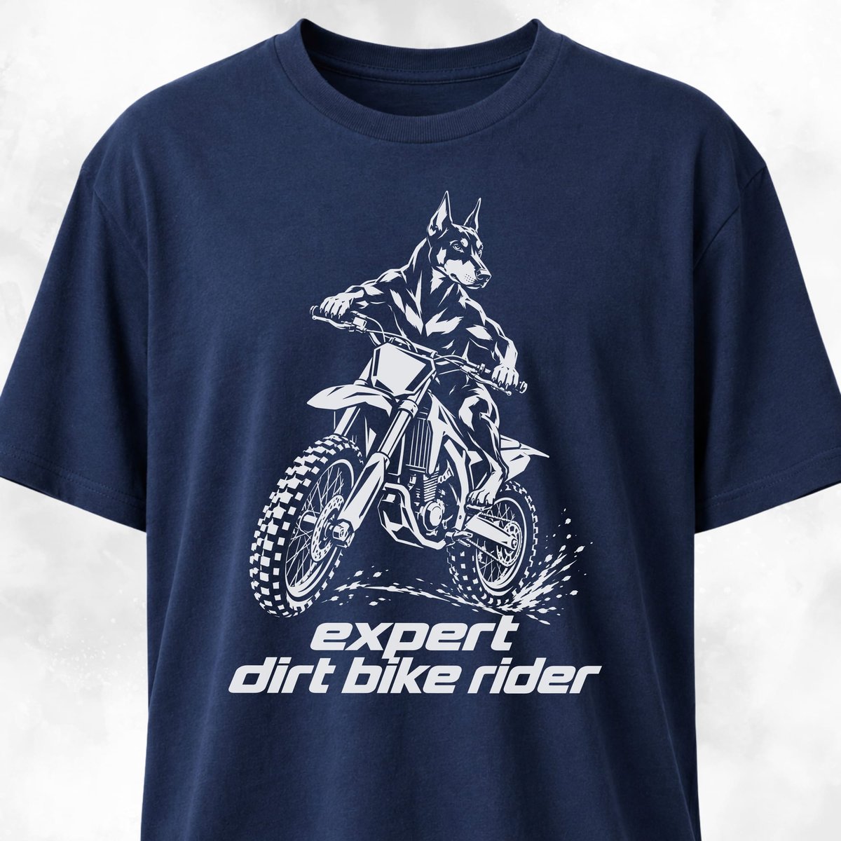 Dobie Expert Dirt Bike Rider T Shirt Gift For Dog Lover