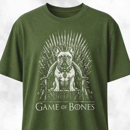 Game Of Bones Frenchie T Shirt Gift For Dog Lover