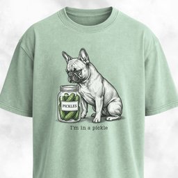 Frenchie In A Pickle T Shirt Gift For Dog Lover