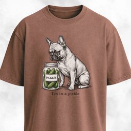 Frenchie In A Pickle T Shirt Gift For Dog Lover