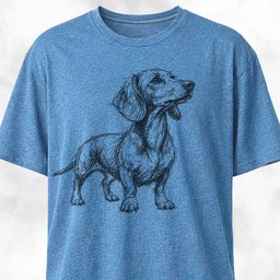 Doxie Scribble T Shirt Gift For Dog Lover