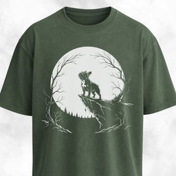 French Bulldog Howling At The Moon T Shirt Gift For Dog Lover