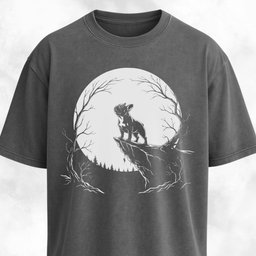 French Bulldog Howling At The Moon T Shirt Gift For Dog Lover