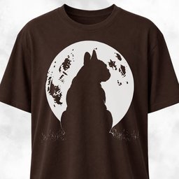 Full Moon Frenchie T Shirt Gift For Dog Lover