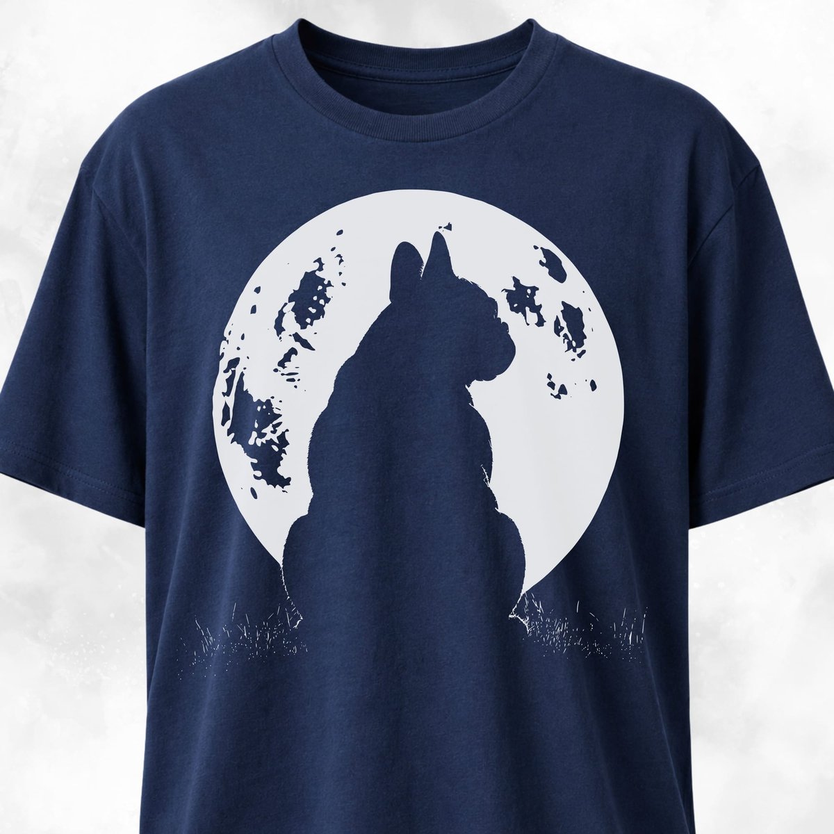 Full Moon Frenchie T Shirt Gift For Dog Lover
