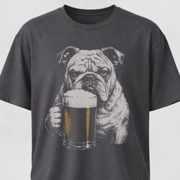 English Bully Sipping Beer T Shirt Gift For Dog Lover