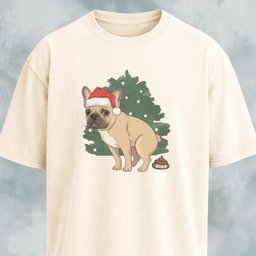 Frenchie Pooping 2025 T Shirt Gift For Dog Lover