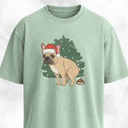 Frenchie Pooping 2025 T Shirt Gift For Dog Lover