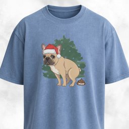 Frenchie Pooping 2025 T Shirt Gift For Dog Lover
