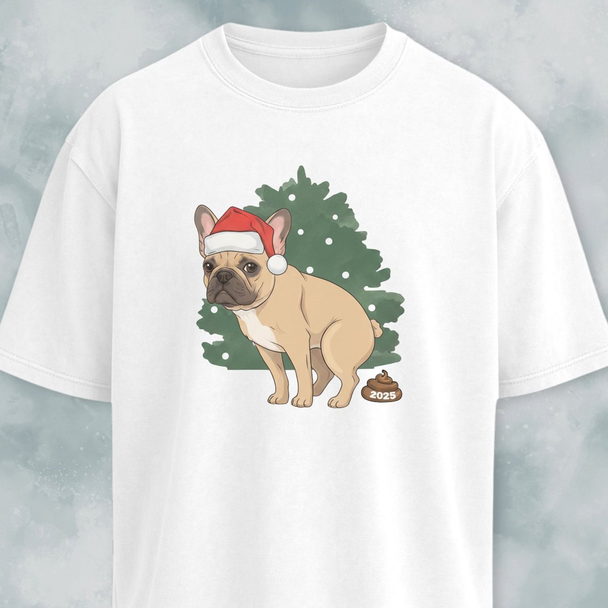 Frenchie Pooping 2025 T Shirt Gift For Dog Lover