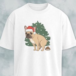 Frenchie Pooping 2025 T Shirt Gift For Dog Lover