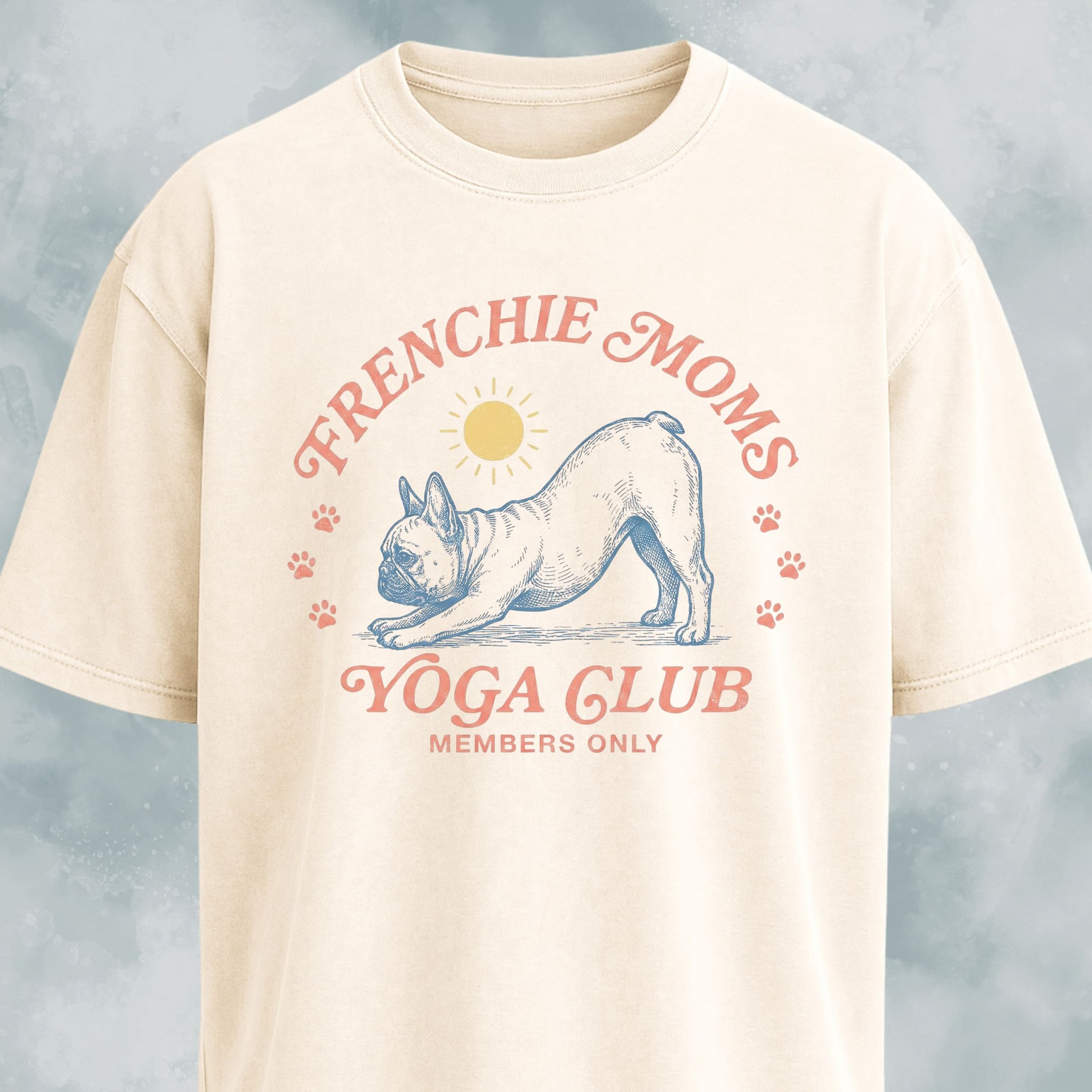 Frenchie Moms Yoga Club T Shirt Gift For Mom