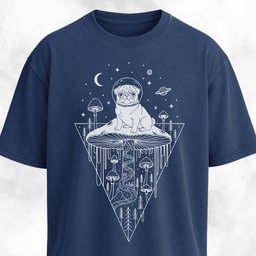 Pug Mushroom Hallucinations T Shirt Gift For Dog Lover