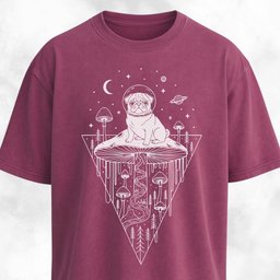 Pug Mushroom Hallucinations T Shirt Gift For Dog Lover