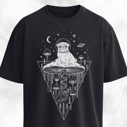 Pug Mushroom Hallucinations T Shirt Gift For Dog Lover