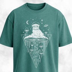 Pug Mushroom Hallucinations T Shirt Gift For Dog Lover