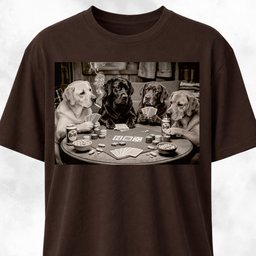 Labradors Playing Poker T Shirt Gift For Dog Lover