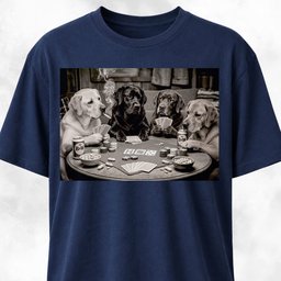Labradors Playing Poker T Shirt Gift For Dog Lover