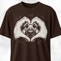 Heart Dog Nose German Shepherd T Shirt Gift For Dog Lover