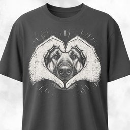 Heart Dog Nose German Shepherd T Shirt Gift For Dog Lover