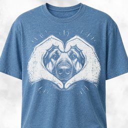 Heart Dog Nose German Shepherd T Shirt Gift For Dog Lover