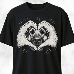 Heart Dog Nose German Shepherd T Shirt Gift For Dog Lover