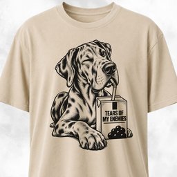 Tears Of My Enemies Great Dane T Shirt Gift For Dog Lover