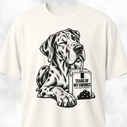 Tears Of My Enemies Great Dane T Shirt Gift For Dog Lover