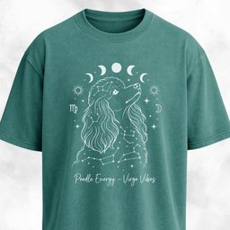 Poodle Energy Astrology T Shirt Gift For Dog Lover