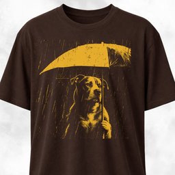 Sad Umbrella Pittie T Shirt Gift For Dog Lover